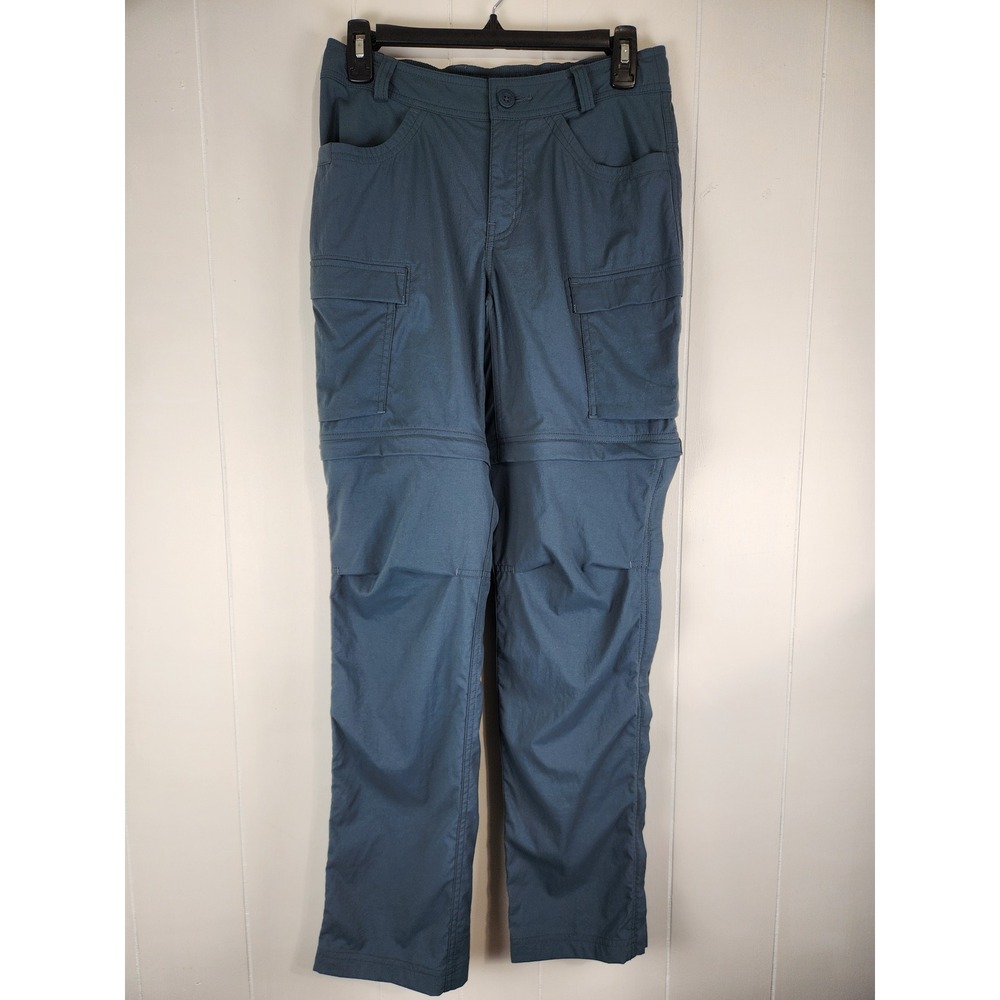 REI Co-op Convertible Pants Zip Off Womens Size 4 Hiking Cargo Navy Outdoor